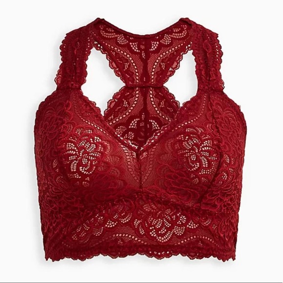 torrid Other - Torrid Bralette - Lace Racerback Burgundy 2X NWT